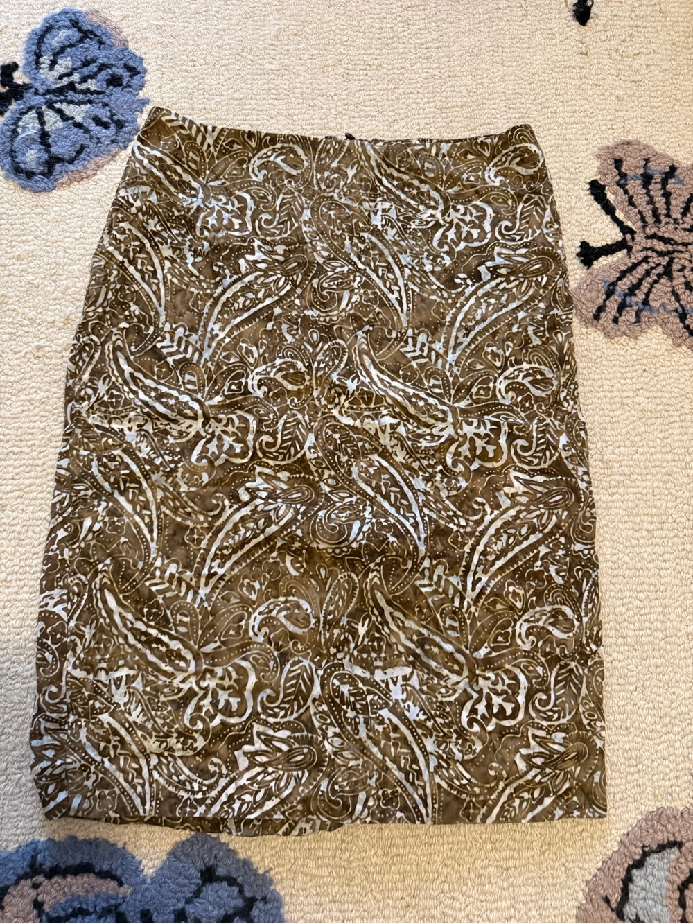 Ann Mashburn Paisley Pencil Skirt *Flaw